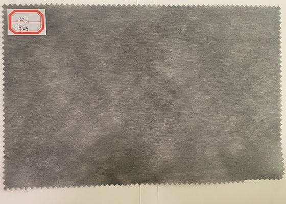 30g Polyester Spunlaced Non-Woven Fabric Gray For Artificial Leather Substrate.