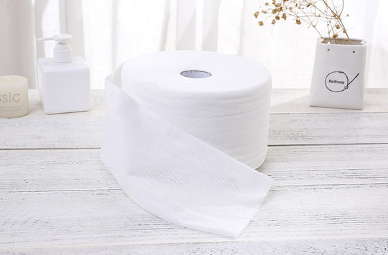 50g White Viscose And Polyester Spunlace Nonwoven Mesh Cotton Tissue, Facial Towel, Wet Wipes