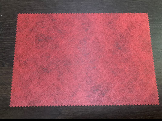 40g Polyester Spunlaced Non-Woven Fabric Gray GRS For Artificial Leather Substrate