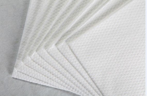62g White Polyester And Viscose Spunlace Nonwoven Fabric Small Pearl Grain Cotton Tissue, Pads, Wet Wipes