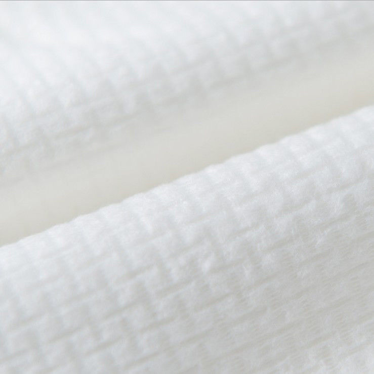 110g White EF Grain 100% Viscose Cross Spunlaced Non-Woven Cotton Tissue, Wet Wips