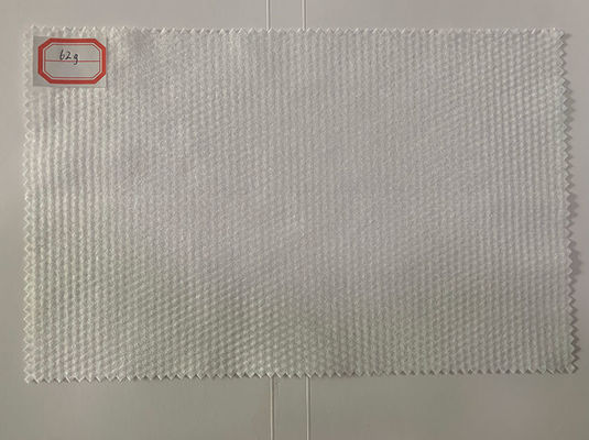 62g White Polyester And Viscose Spunlace Nonwoven Fabric Small Pearl Grain Cotton Tissue, Pads, Wet Wipes